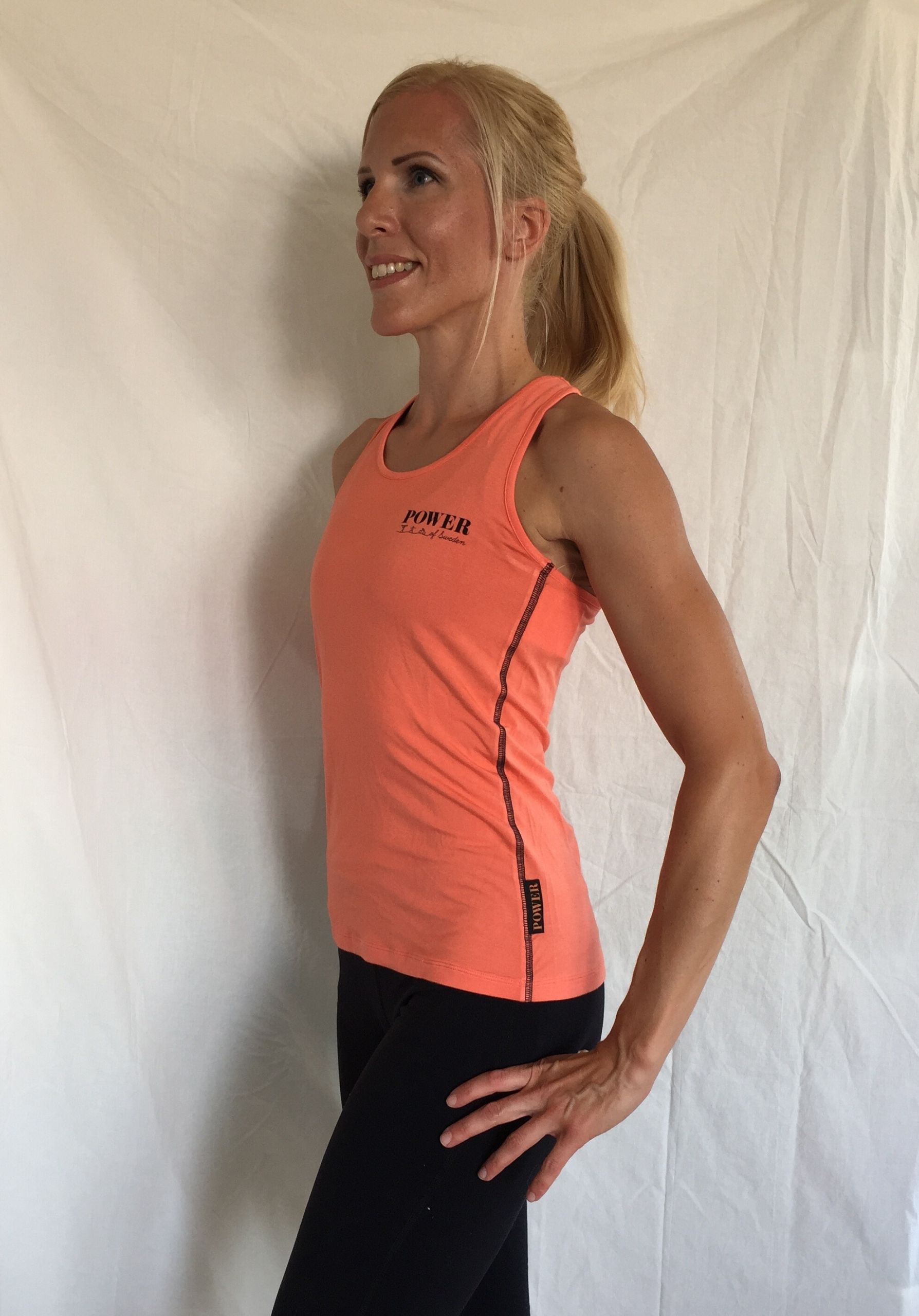 POWER of Sweden Racer Back Living Coral 3